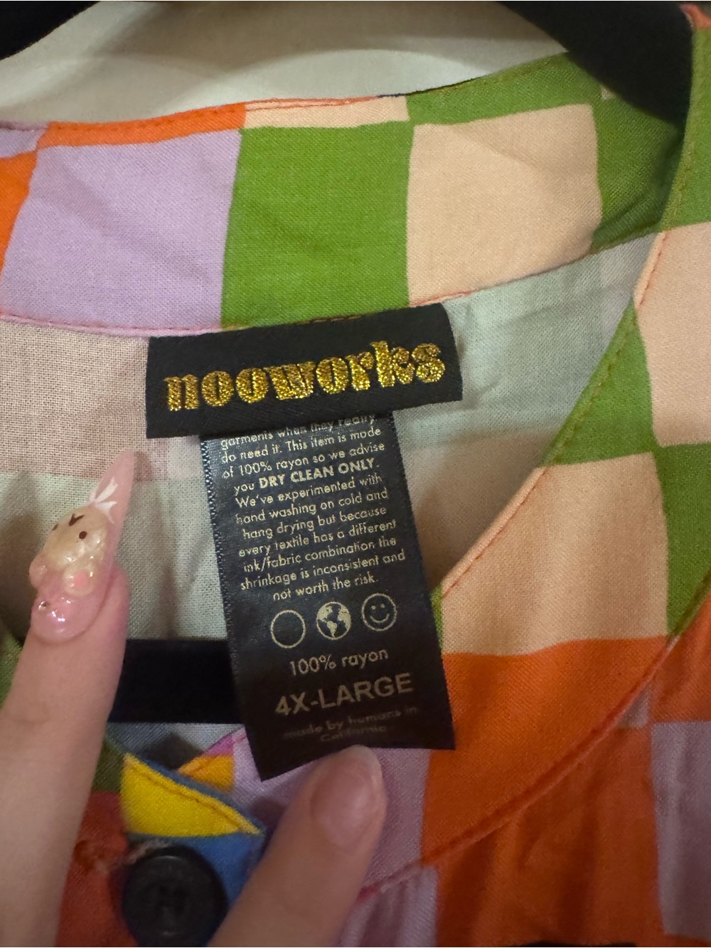 Nooworks Multicolor Checkered Maxi Dress - Picture 3 of 3